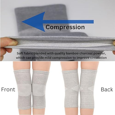 BUY 1 Get 1 FREE Wonder Care bamboo knee compression sleeve for Men and women; copper fit knee sleeve for running, volleyball, gym weightlifting bamboo knee brace made from bamboo yarn
