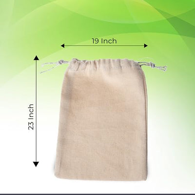 Wonder Care Reusable cotton bags small drawstring pouch cotton cloth bag -Muslin Bags with Drawstring Canvas drawstring bags small- sachet bags Reusable small cloth bags Pouch for Party Home Supplies