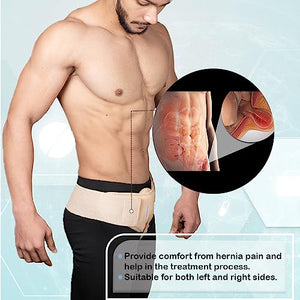 Wonder Care Hernia Belt for Men - Groin Hernia Support for Men 2 Removable Compression Pads & Adjustable Groin Straps Double inguinal Hernia Support for Men