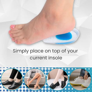 BUY 1 Get 1 FREE Wonder Care Gel Heel Cushion for Heel Pain Relief Women and Men | Silicone Heel Pad | Plantar Fascitis Inserts Heel Spur Pads| Achillies Heel Support| Cushion Heel Inserts | Small & Large, Pair 1 & 2