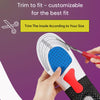BUY 1 Get 1 FREE Wonder Care Trimmable Shoe Inserts for Men and Women, Silicone Gel Insoles| Shoe Pads for Sport Running| Shoe Inserts Pad |Shock Absorption Orthotics with a massaging insole(Size-9.5-15.5 UK)