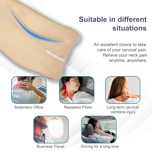 Wonder Care Neck Brace for Sleeping Cervical Collar Relief Neck Pain and Neck Support Soft Foam Wraps for Relief of Cervical Spine Pressure for Women & Men