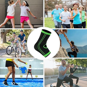 Wonder Care Ankle Brace Compression Sleeve Support for Women & Men Ankle Wrap with Ankle Strap for Running Youth ankle brace for sports Ankle Fasciitis Achilles Tendon brace for plantar fasciitis
