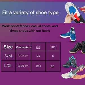 BUY 1 Get 1 FREE Wonder Care Trimmable Shoe Inserts for Men and Women, Silicone Gel Insoles| Shoe Pads for Sport Running| Shoe Inserts Pad |Shock Absorption Orthotics with a massaging insole(Size-9.5-15.5 UK)