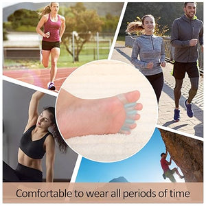 BUY 1 Get 1 FREE Wonder Care Silicone Toe Separator For Feet Gel Toe Pads Toe Big Toe Corrector Bunion Toe Straightener Yoga Toe Stretcher Hammer Toe Bunion