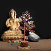 Wonder Care Seven Chakra Natural Healing Reiki Crystal Bonsai Lucky Money Tree for Happiness, Wealth and Prosperity Feng Shui Home Office Decor Spiritual Gift