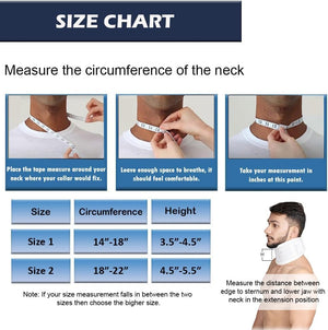 Wonder Care Rigid Cervical Collar Plastic Neck Support Brace Adjustable Height Collar Neck Support Brace Neck Brace for Neck Pain and Support for Women & Men