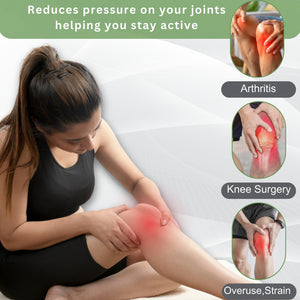 Wonder Care Neoprene Blend Adjustable Knee Support With Anti-Slip Silicon Strip,Breathable Patella Knee Brace Cap For Pain Relief,Sports, Arthritis Protection For Men & Women Free Size