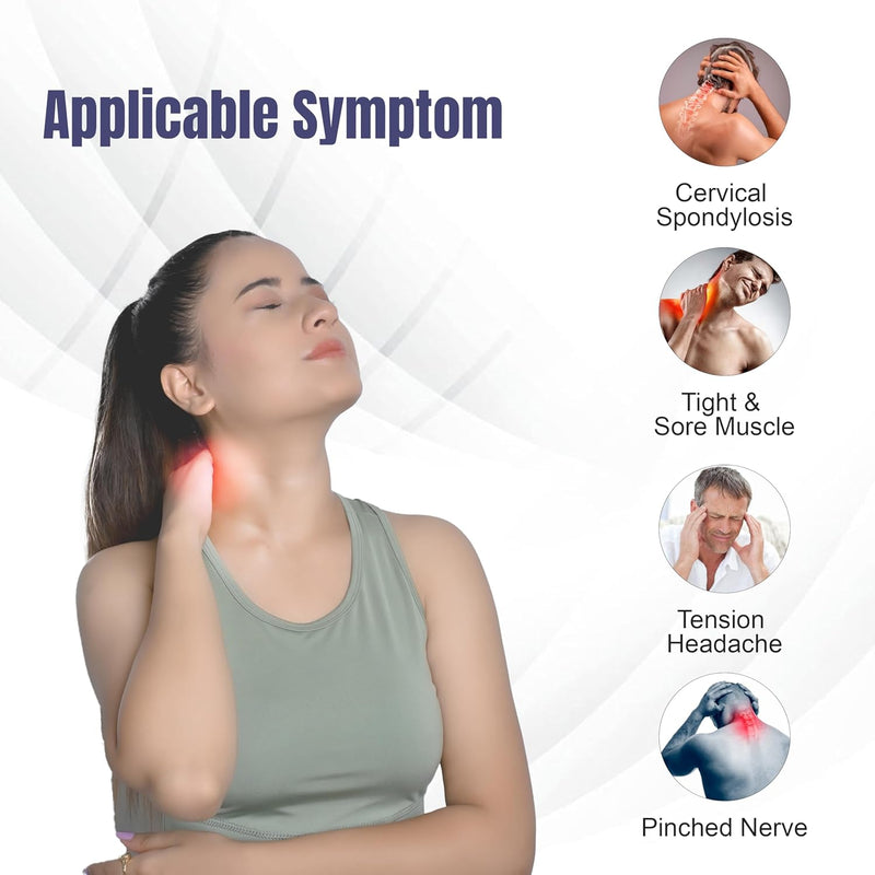 Wonder Care Neck Brace for Sleeping - Cervical Collar Relief Neck Pain and Neck Support Soft Foam Wraps Keep Vertebrae Stable for Relief of Cervical Spine Pressure for Women & Men Grey-medium