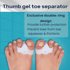 BUY 1 Get 1 FREE Wonder Care Silicone Toe Separator For Feet Gel Toe Pads Toe Big Toe Corrector Bunion Toe Straightener Yoga Toe Stretcher Hammer Toe Bunion [Pair of 1-2 Pieces]