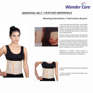 Wonder Care abdominal belt women maternity belt after normal delivery pregnancy belt c section cotton belly support belt women Beige Color
