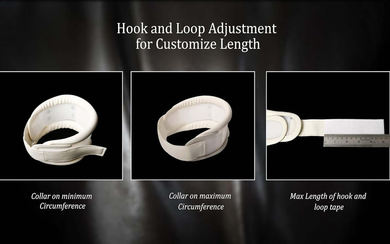 WC- Hard Cervical Collar Neck Support Brace for Neck Pain, Cervical Collar used for supporting, immobilizing or adjusting the neck in the flexion, Hard Cervical Neck Brace Reduce Neck Pain Size-S