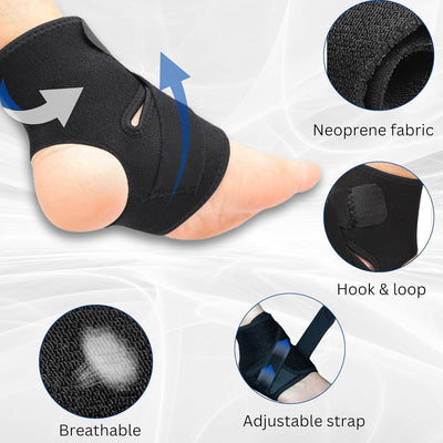 Wonder Care Ankle Support Band for Heel Pain Relief, Ankle Brace For Men/Women, Ankle Binder for Foot Support, Pain Relief, Ankle Belt/Cap Foot Support for Pain Relief (Blue, 2pcs)
