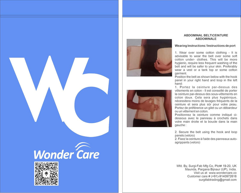 Wonder Care Polyester, Umbilical Black Hernia Belt Pain Relief Support Brace With 1 Removable Compression Pad For Men & Women