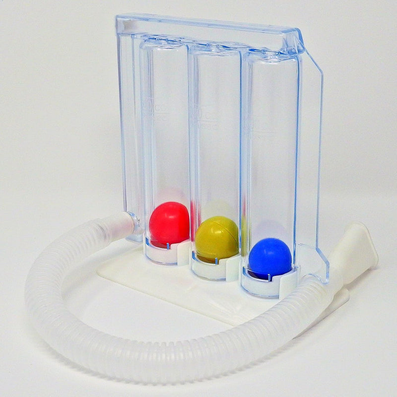Wonder Care- Deep Breathing Lung Exerciser - 3 Balls Incentive Spirometer - Small and Washable