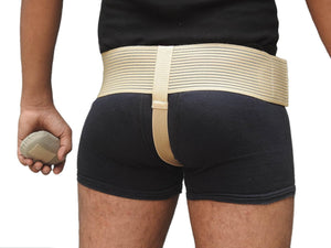 Wonder Care Hernia Belt for Men Post Surgery Single Inguinal Hernia Pain Relief Truss Support Brace with Removable Pressure Pad