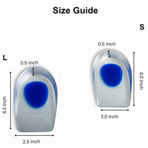 BUY 1 Get 1 FREE Wonder Care Gel Heel Cushion For Heel Pain Relief Women & Men | Shoe Insert Silicone Heel Pad|Plantar Fascitis Inserts Heel Spur Pads| Achillies Heel Support Pad| Cushion Heel Inserts
